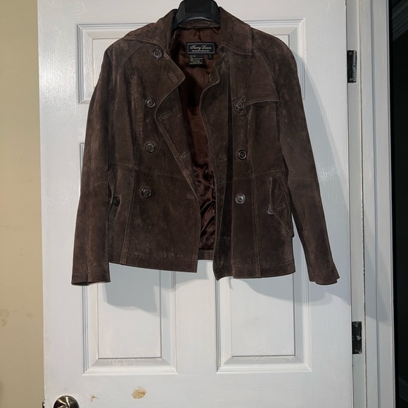 Terry Lewis Classic Luxuries Jackets & Blazers - Terry Lewis Classic Luxuries Brown Suede Jacket
